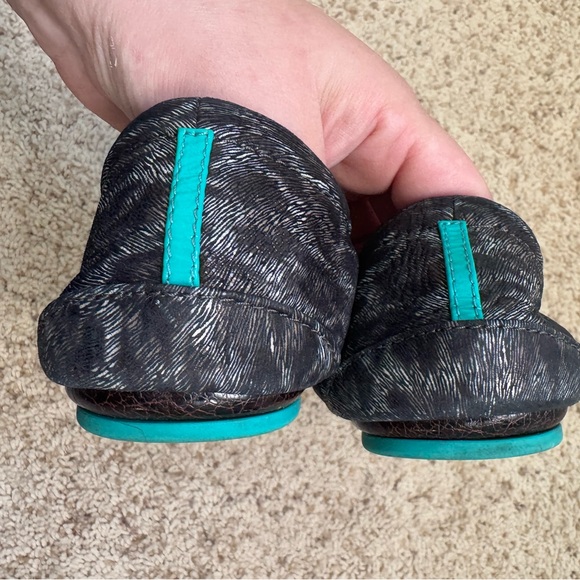 Tieks by Gavrieli Limited Edition Black Leopard Leather Flats Size 11 SOLD OUT - Picture 4 of 8